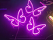 LED вивіска "Метелик", неонова табличка, вивіска з неону