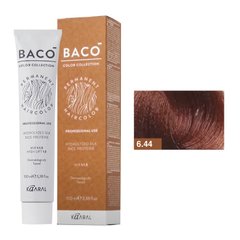 6/44 Краска для волос Kaaral BACO color collection - темный блондин интенсивно медный 100 мл.