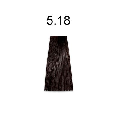 5/18 Фарба для волосся Kaaral Baco Color Fast 10 MIN світлий каштан попелясто-коричневий, 100 мл