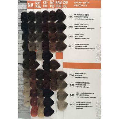 6 castagna Каштан. Стійка крем-фарба для волосся Color One KROM, 100 мл